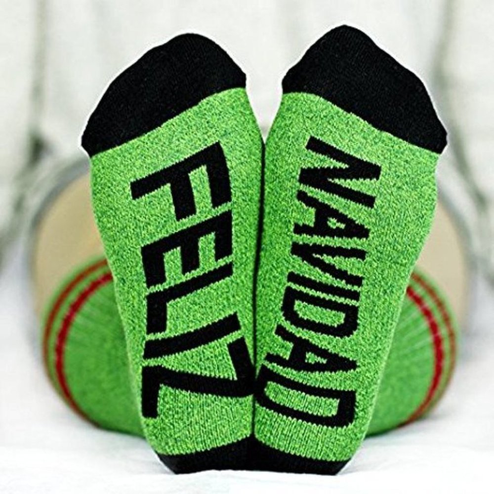 ARTHUR GEORGE by Robert Kardashian FELIZ NAVIDAD Holiday SOCKS Cotton Blend 5-11